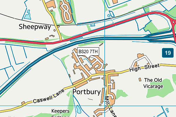 BS20 7TH map - OS VectorMap District (Ordnance Survey)