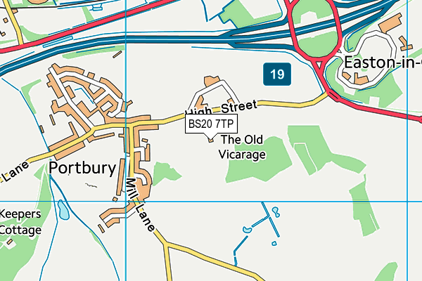 BS20 7TP map - OS VectorMap District (Ordnance Survey)
