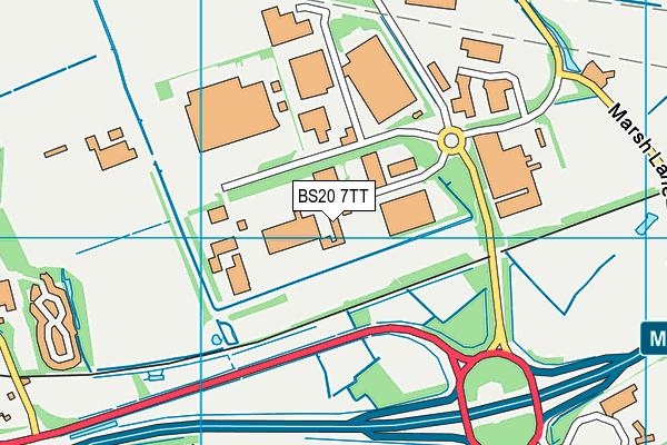BS20 7TT map - OS VectorMap District (Ordnance Survey)