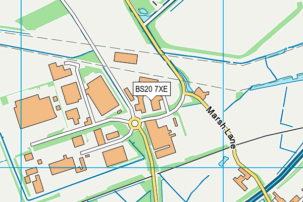 BS20 7XE map - OS VectorMap District (Ordnance Survey)