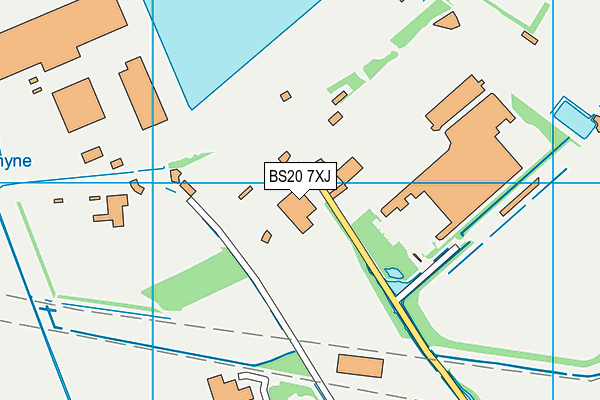 BS20 7XJ map - OS VectorMap District (Ordnance Survey)