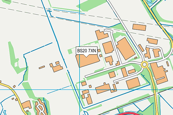 BS20 7XN map - OS VectorMap District (Ordnance Survey)