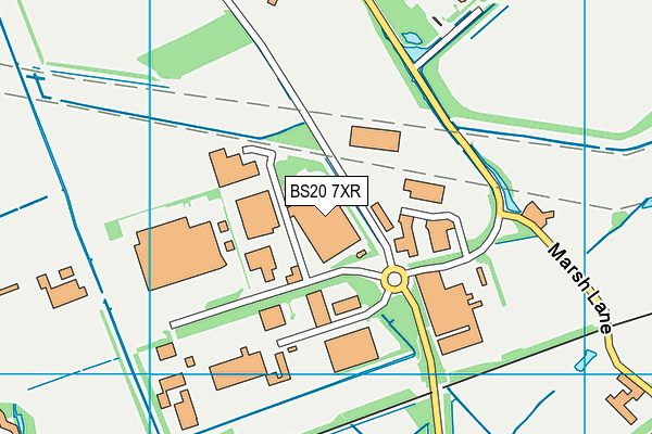 BS20 7XR map - OS VectorMap District (Ordnance Survey)