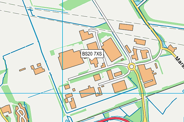 BS20 7XS map - OS VectorMap District (Ordnance Survey)