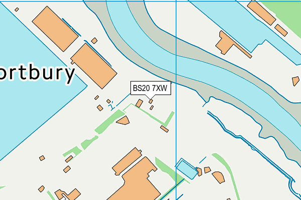 BS20 7XW map - OS VectorMap District (Ordnance Survey)