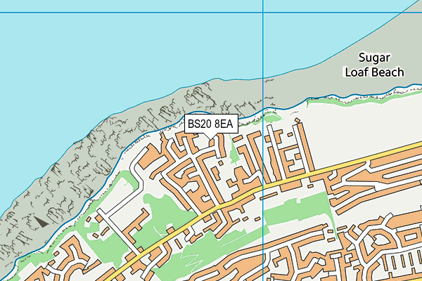 BS20 8EA map - OS VectorMap District (Ordnance Survey)