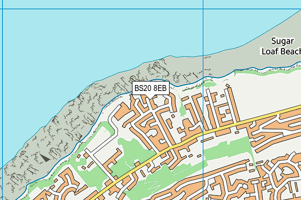 BS20 8EB map - OS VectorMap District (Ordnance Survey)