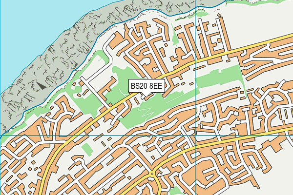 BS20 8EE map - OS VectorMap District (Ordnance Survey)