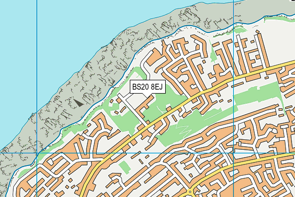 BS20 8EJ map - OS VectorMap District (Ordnance Survey)