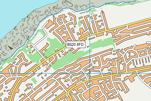 BS20 8FD map - OS VectorMap District (Ordnance Survey)