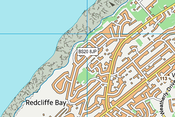 BS20 8JP map - OS VectorMap District (Ordnance Survey)