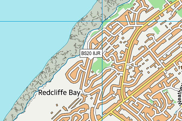 BS20 8JR map - OS VectorMap District (Ordnance Survey)