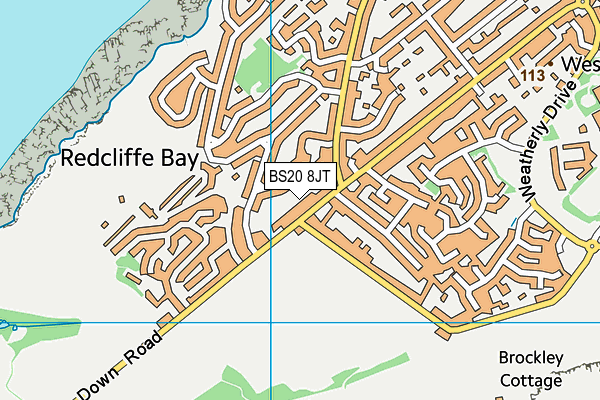 BS20 8JT map - OS VectorMap District (Ordnance Survey)