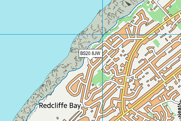 BS20 8JW map - OS VectorMap District (Ordnance Survey)