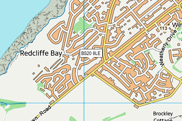 BS20 8LE map - OS VectorMap District (Ordnance Survey)