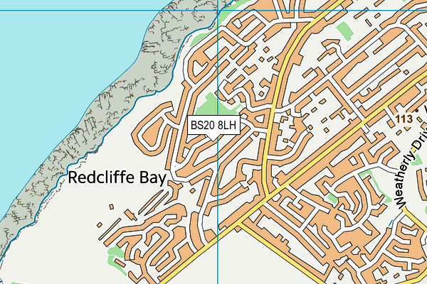 BS20 8LH map - OS VectorMap District (Ordnance Survey)