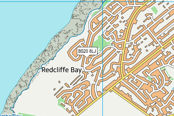 BS20 8LJ map - OS VectorMap District (Ordnance Survey)