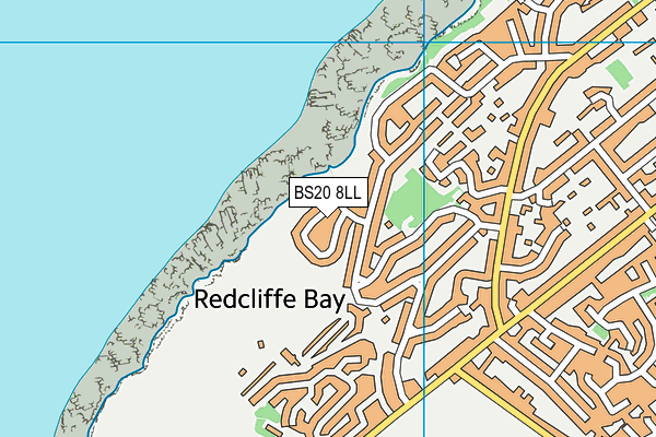 BS20 8LL map - OS VectorMap District (Ordnance Survey)