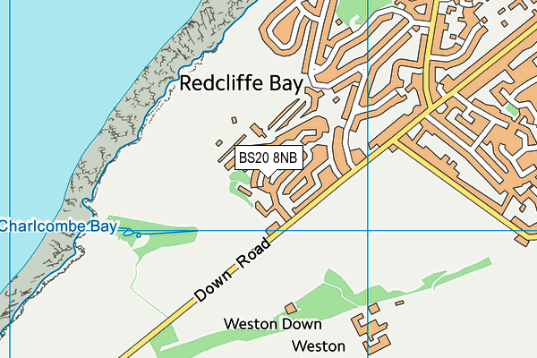 BS20 8NB map - OS VectorMap District (Ordnance Survey)