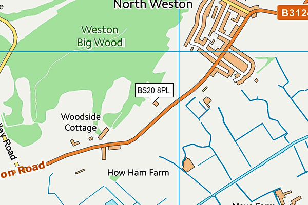 BS20 8PL map - OS VectorMap District (Ordnance Survey)