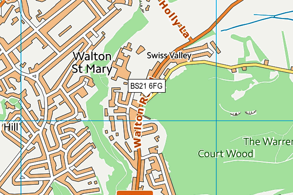 BS21 6FG map - OS VectorMap District (Ordnance Survey)