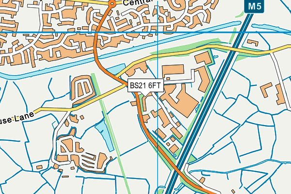 BS21 6FT map - OS VectorMap District (Ordnance Survey)