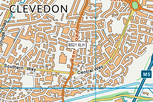 BS21 6LH map - OS VectorMap District (Ordnance Survey)
