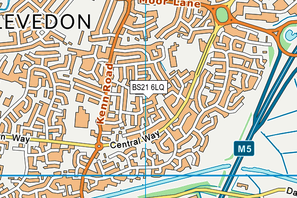 BS21 6LQ map - OS VectorMap District (Ordnance Survey)