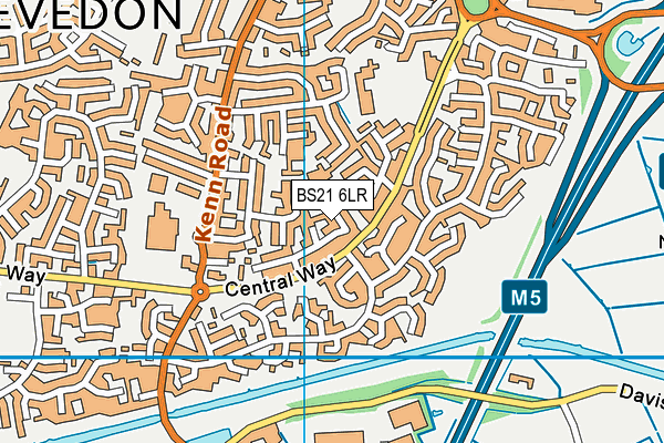 BS21 6LR map - OS VectorMap District (Ordnance Survey)