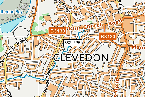 BS21 6PR map - OS VectorMap District (Ordnance Survey)