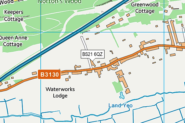 BS21 6QZ map - OS VectorMap District (Ordnance Survey)