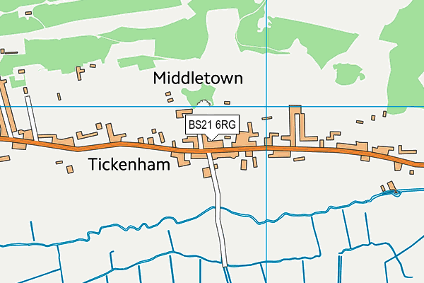 Tickenham Church of England Primary School map (BS21 6RG) - OS VectorMap District (Ordnance Survey)