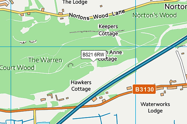 BS21 6RW map - OS VectorMap District (Ordnance Survey)