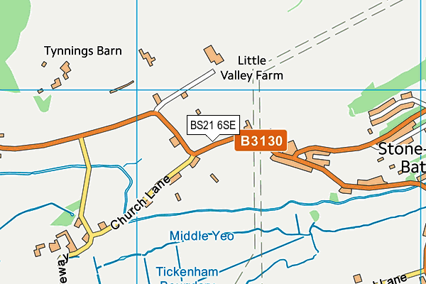 BS21 6SE map - OS VectorMap District (Ordnance Survey)