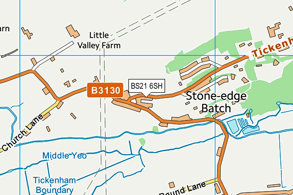 BS21 6SH map - OS VectorMap District (Ordnance Survey)