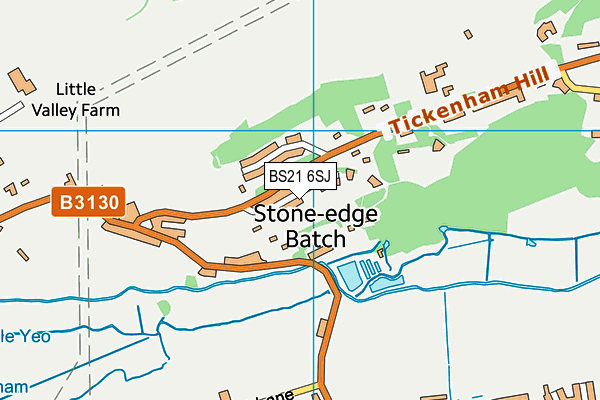 BS21 6SJ map - OS VectorMap District (Ordnance Survey)