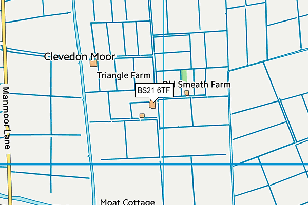 BS21 6TF map - OS VectorMap District (Ordnance Survey)