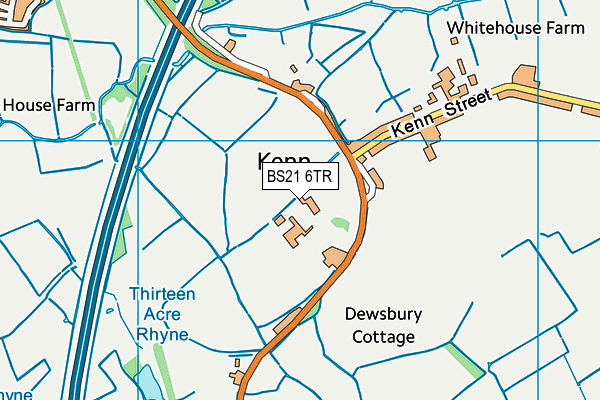 BS21 6TR map - OS VectorMap District (Ordnance Survey)