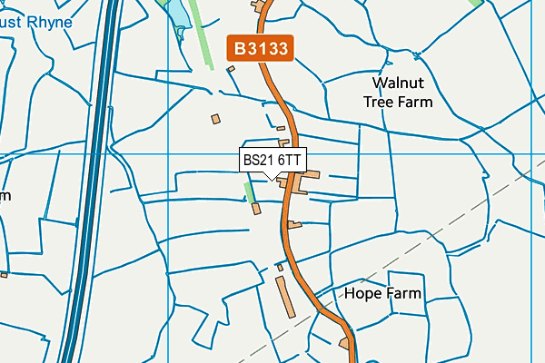 BS21 6TT map - OS VectorMap District (Ordnance Survey)