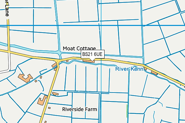 BS21 6UE map - OS VectorMap District (Ordnance Survey)