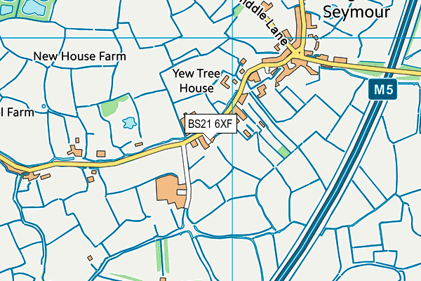 BS21 6XF map - OS VectorMap District (Ordnance Survey)