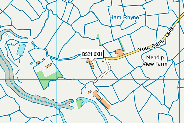 BS21 6XH map - OS VectorMap District (Ordnance Survey)
