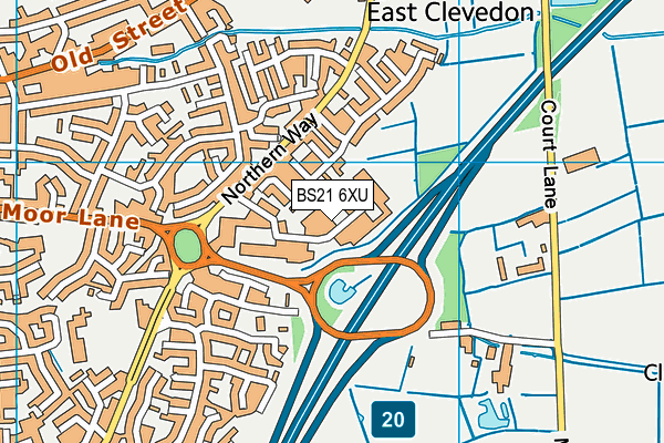 Map of CLEVEDON PLUMBING SUPPLIES LIMITED at district scale