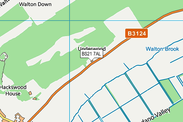 BS21 7AL map - OS VectorMap District (Ordnance Survey)