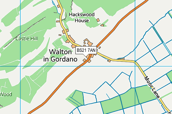 BS21 7AN map - OS VectorMap District (Ordnance Survey)