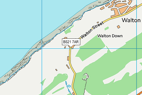 BS21 7AR map - OS VectorMap District (Ordnance Survey)