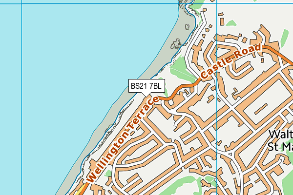 BS21 7BL map - OS VectorMap District (Ordnance Survey)