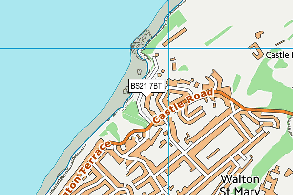 BS21 7BT map - OS VectorMap District (Ordnance Survey)