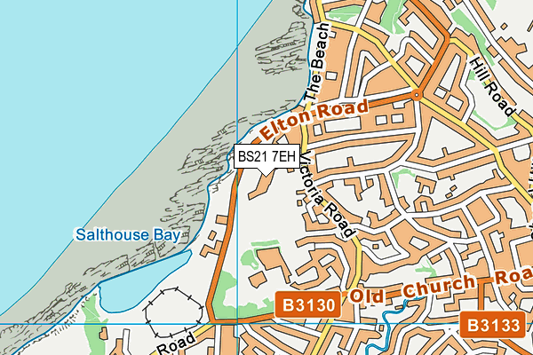 BS21 7EH map - OS VectorMap District (Ordnance Survey)