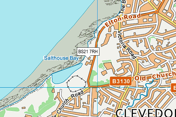 BS21 7RH map - OS VectorMap District (Ordnance Survey)